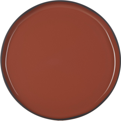 Talerz płaski z rantem 28 cm Caractere Revol cynamonowy RV-652713-4
