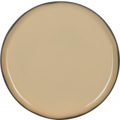 Talerz porcelanowy, płaski z rantem 26 cm Caractere Revol gałka muszkatołowa RV-652702-4