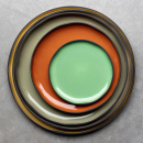 Talerz porcelanowy, płaski z rantem 28 cm Caractere Revol gałka muszkatołowa RV-652710-4