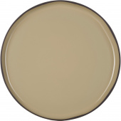 Talerz porcelanowy, płaski z rantem 28 cm Caractere Revol gałka muszkatołowa RV-652710-4