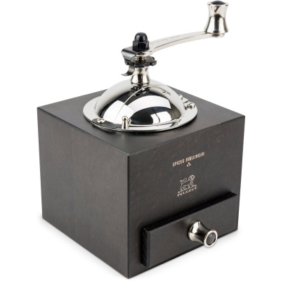 Tradycyjny młynek do pieprzu z korbką Peugeot D'Olivier Roellinger czekoladowy PG-25601