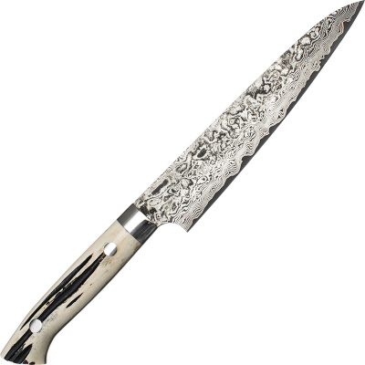 Uniwersalny nóż kuchenny ręcznie kuty 15 cm Takeshi Saji WBB stal R-2 H-R2D-PE-150WBB