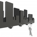 Wieszak na klucze panorama miasta Skyline CalleaDesign czarno-szary 52-18-1-3