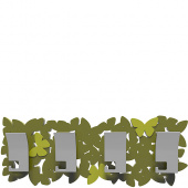 Wieszak ścienny Butterflies CalleaDesign oliwkowo-zielony 50-13-3-54