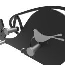 Wieszak ścienny Cat CalleaDesign gołębi 53-13-1-13