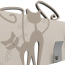 Wieszak ścienny Cats CalleaDesign czarny - biały 53-13-3-5
