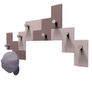 Wieszak ścienny Clo Clo CalleaDesign caffelatte 13-001-14