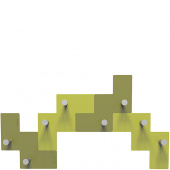 Wieszak ścienny Clo Clo CalleaDesign oliwkowo-zielony 13-001-54