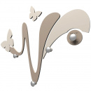 Wieszak ścienny dekoracyjny Butterfly CalleaDesign pochmurny róż 50-13-1-33