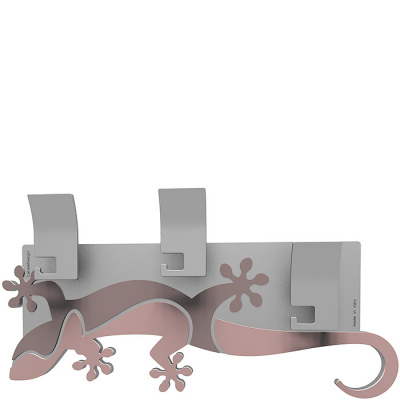 Wieszak ścienny dekoracyjny Gecko CalleaDesign antyczny-różowy 54-13-2-32