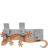 Wieszak ścienny dekoracyjny Gecko CalleaDesign jasnobrzoskwiniowy 54-13-2-22