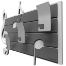 Wieszak ścienny dekoracyjny Puccini CalleaDesign szary 51-13-3-3