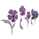 Wieszak ścienny Flo CalleaDesign biały 13-010-1