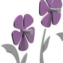 Wieszak ścienny Flo CalleaDesign oliwkowo-zielony 13-010-54