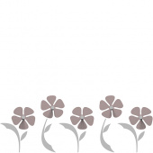 Wieszak ścienny Flo CalleaDesign szara śliwka 13-010-34