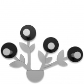 Wieszak ścienny Francine CalleaDesign czarny, aluminium 13-013-5