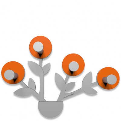 Wieszak ścienny Francine CalleaDesign pomarańczowy, aluminium 13-013-63