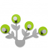 Wieszak ścienny Francine CalleaDesign zielony, aluminium 13-013-76