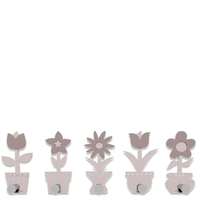 Wieszak ścienny Little Flowers CalleaDesign jasnoróżowy 13-003-31