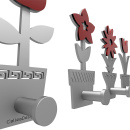 Wieszak ścienny Little Flowers CalleaDesign lniany 13-003-11