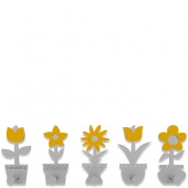 Wieszak ścienny Little Flowers CalleaDesign melon 13-003-62