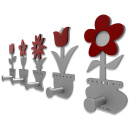 Wieszak ścienny Little Flowers CalleaDesign pomarańczowy 13-003-63