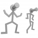 Wieszak ścienny Littleman CalleaDesign aluminium 13-002-2