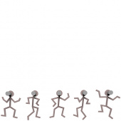 Wieszak ścienny Littleman CalleaDesign szara śliwka 13-002-34