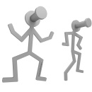 Wieszak ścienny Littleman CalleaDesign szary 13-002-3