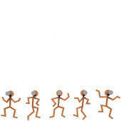 Wieszak ścienny Littleman CalleaDesign terakota 13-002-24