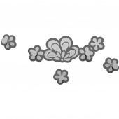 Wieszak ścienny Merletto CalleaDesign aluminium / ciemnoszary 56-13-1-2