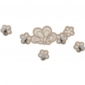 Wieszak ścienny Merletto CalleaDesign caffelatte 56-13-1-14