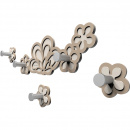 Wieszak ścienny Merletto CalleaDesign czekoladowy 56-13-1-69