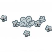 Wieszak ścienny Merletto CalleaDesign niebieski 56-13-1-44