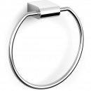 Wieszak ścienny, okrągły na ręcznik kąpielowy Atore Zack polerowany 40461