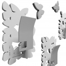 Wieszaki ścienne dekoracyjne Butterflies CalleaDesign białe 50-13-4-1