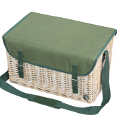 Wiklinowy kosz piknikowy z wyposażeniem dla 4 osób Cilio CI-156850