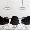 Wisząca lampa Clava Dine UMAGE kolor chrom - białe wnętrze 02097