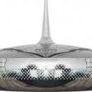 Wisząca lampa Clava Dine UMAGE kolor chrom - białe wnętrze 02097