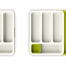 Wkład do szuflady na sztućce Joseph Joseph biało-zielony 85041