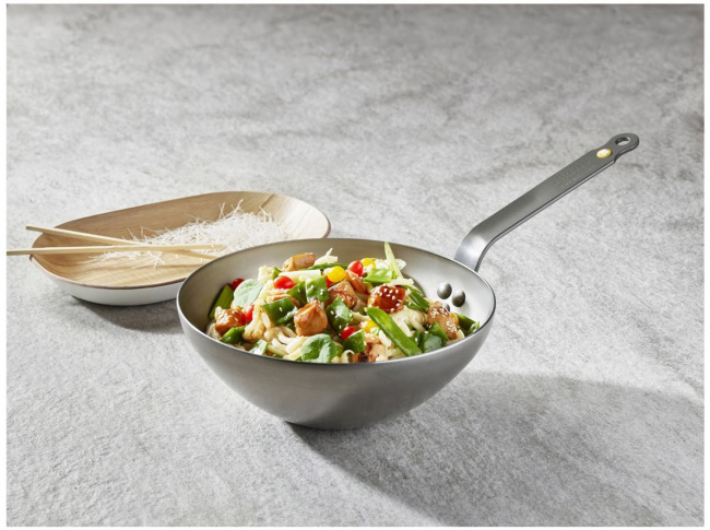 Wok ze stali węglowej 24 cm