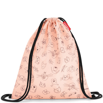 Worek dla dzieci Reisenthel Mysac kids cats and dogs rose RIC3064
