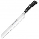 Ząbkowany nóż do chleba 23 cm Wusthof Classic Ikon czarna rączka W-1040331123