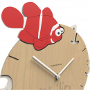 Zegar dziecięcy z rybką personalizowany CalleaDesign 57-10-7