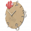 Zegar dziecięcy z rybką personalizowany CalleaDesign 57-10-7