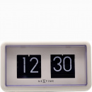 Zegar klapkowy stojący Small Flip Nextime biały 5228 WI