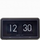 Zegar klapkowy stojący Small Flip Nextime czarny 5228 ZW