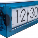 Zegar klapkowy / stołowy Big Flip Clear Nextime niebieski 5209 BL