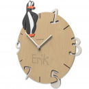 Zegar na prezent dla dziecka z grawerem Pingwin CalleaDesign 57-10-12