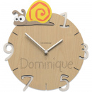Zegar personalizowany dla dziecka Ślimak CalleaDesign 57-10-10